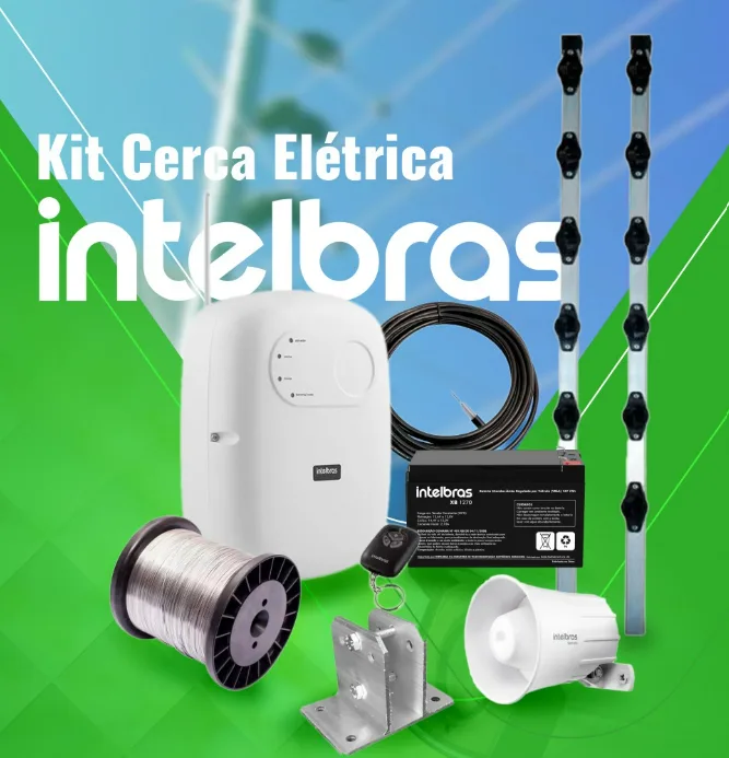 Kit completo de cerca elétrica Intelbras